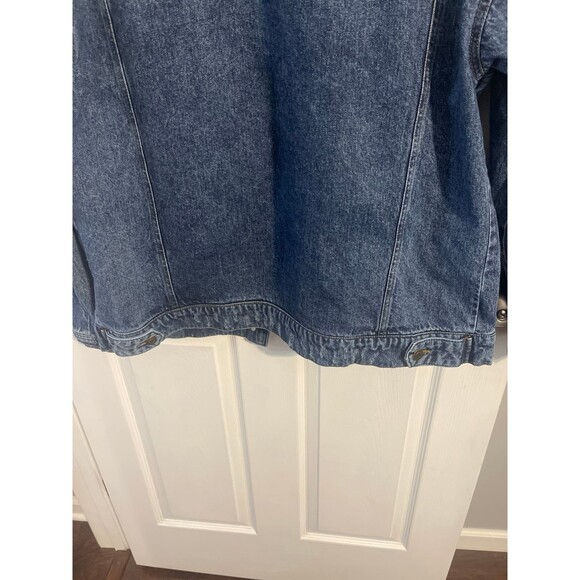 Gianni Bini GB Oversized Distressed Jean Jacket Size L - Picture 5 of 7